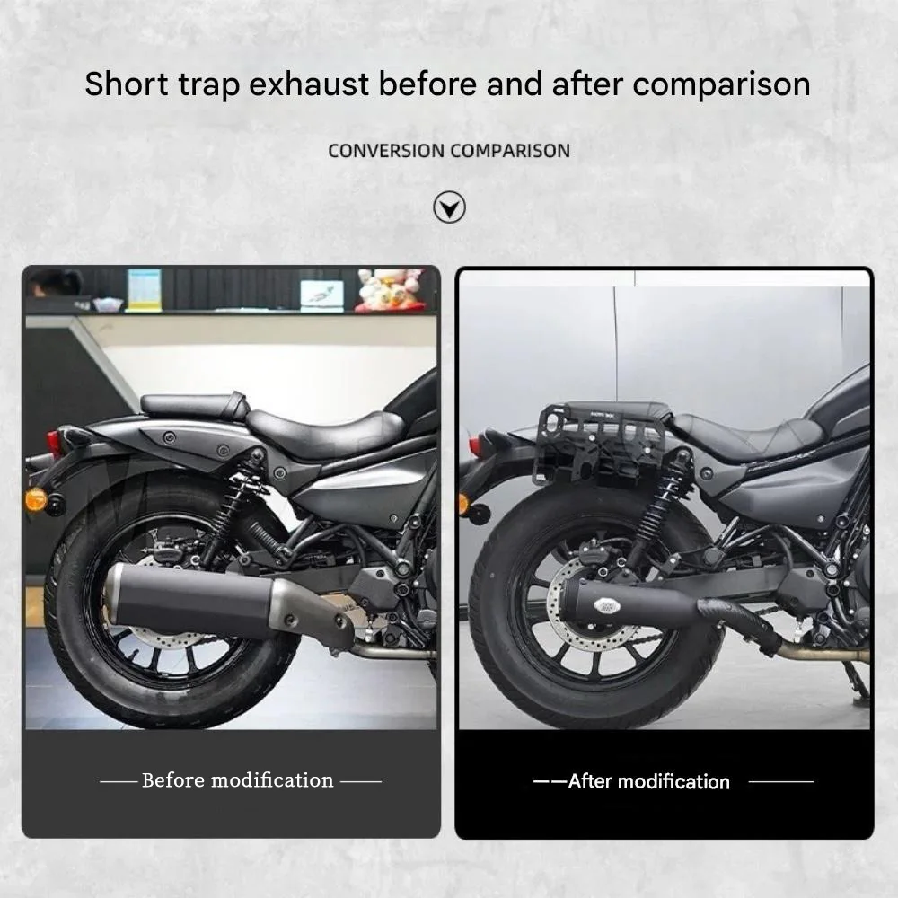 مزيل أنبوب العادم 500 الجانب الأيمن واحد خارج موجة الصوت الرجعية 500 مزيل المزيل 500 #5