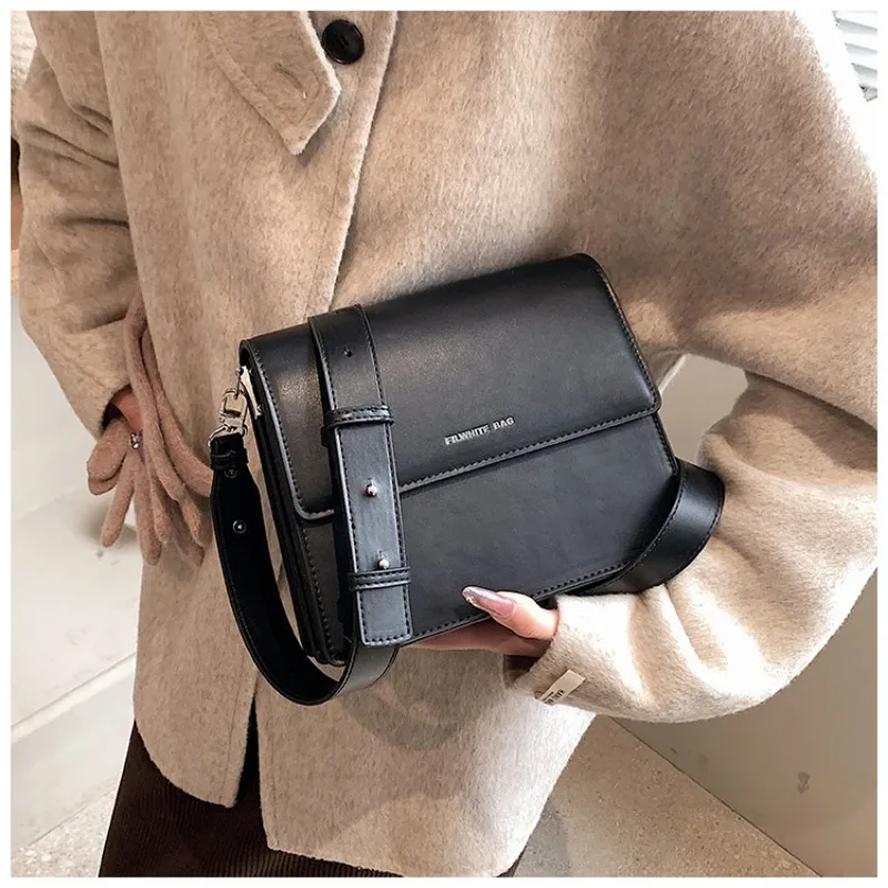 Crossbody Bags for Women New PU Leather Solid Color Classic Design Square Flap Bag Casual Commuting Business Travel All-match