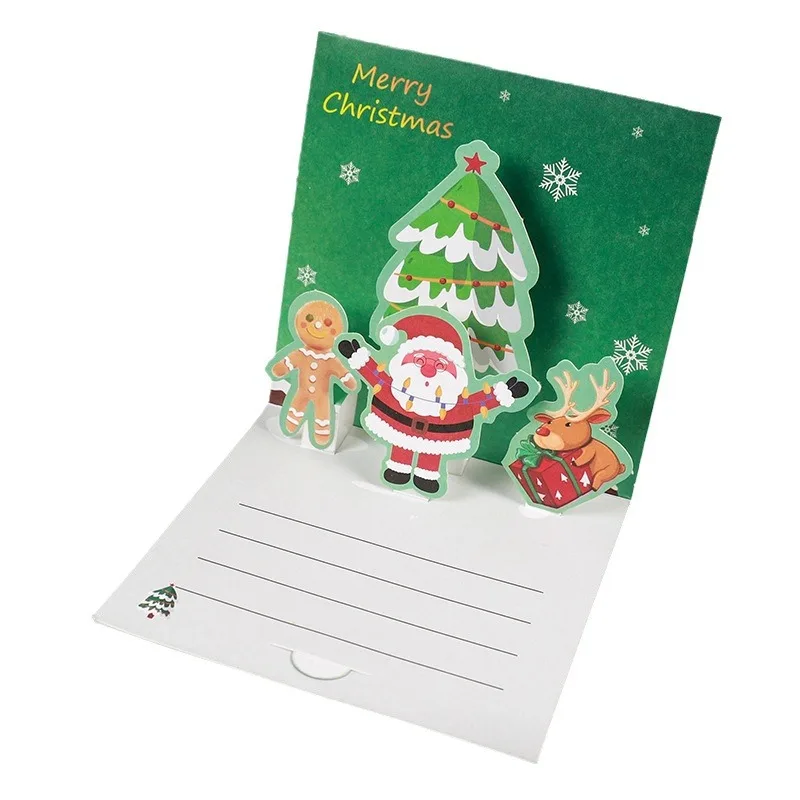 Customized. 3D Greeting Card Folding Handmade Folding Card Piece Packaging