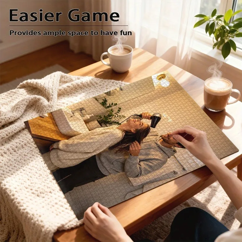 35/300/500/1000pcs Personalized Custom Photo Puzzle Selfie Photo For Housewarming Bedroom/Living Room For Children's Day
