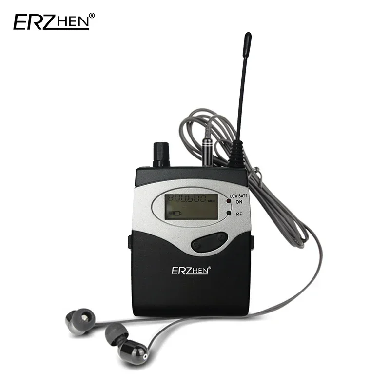 ERZHEN EM5012 نظام مراقبة داخل الأذن لاسلكي متعدد الارسال جهاز مراقبة لاسلكي داخل الأذن احترافي لأداء المسرح