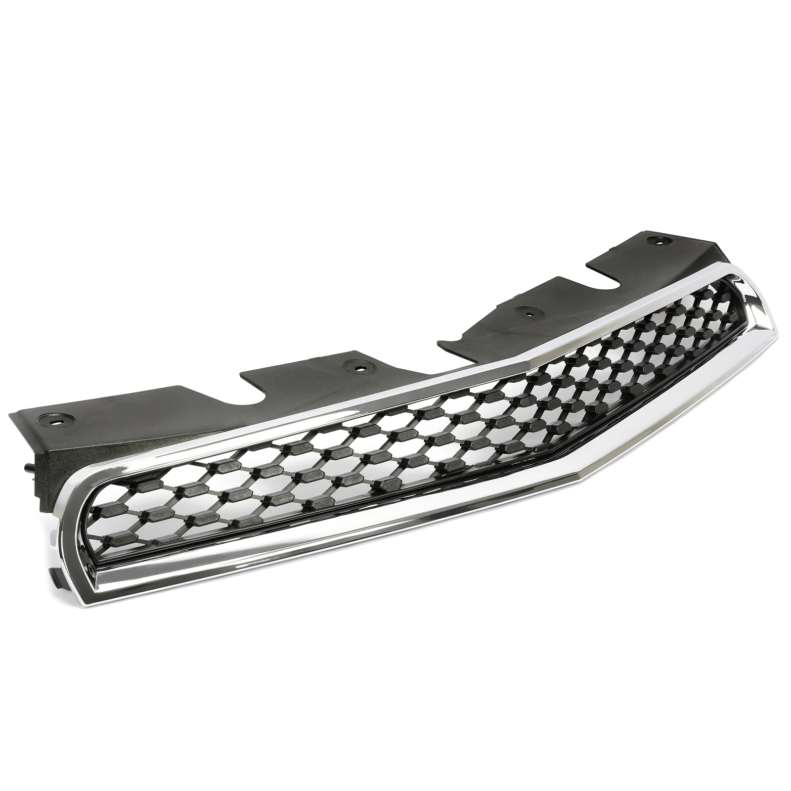 

For Chevrolet Equinox 2010-2015 Front Upper Grille Chrome Shell w/ Black Insert