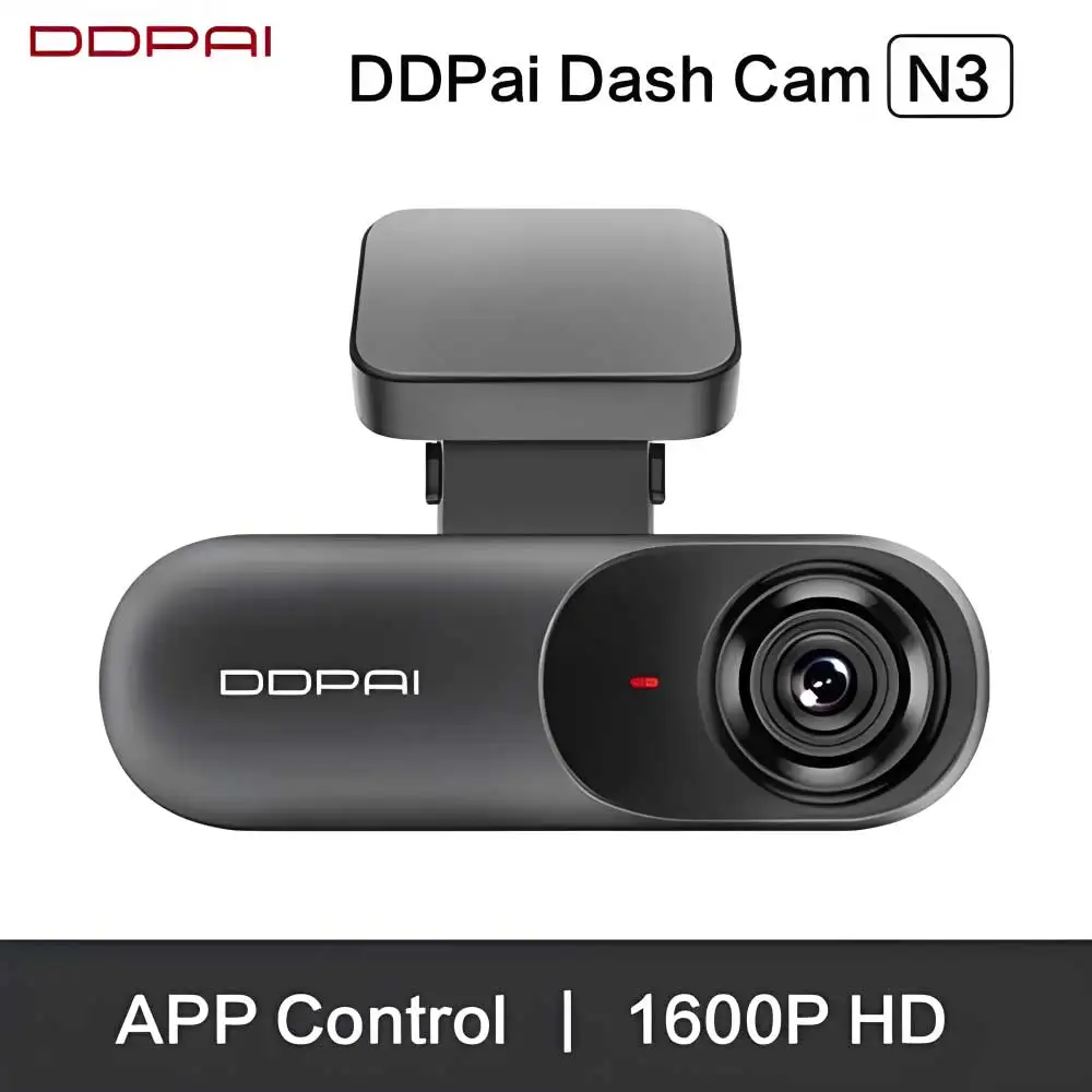 DDPAI Dash Camera Mola N3 Pro Car Cam Front and Rear Car Recorder 2.5K Car DVR Dash Camera Recorder WIFI GPS 24H Parking Monitor