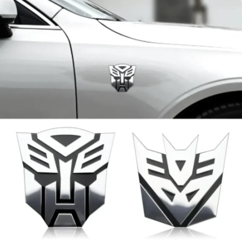 3D Metal Autobot Transformers Car Rear Boot Trunk Side Fender Emblem Badge Sticker Decals For Car Fashion Styling Accessories