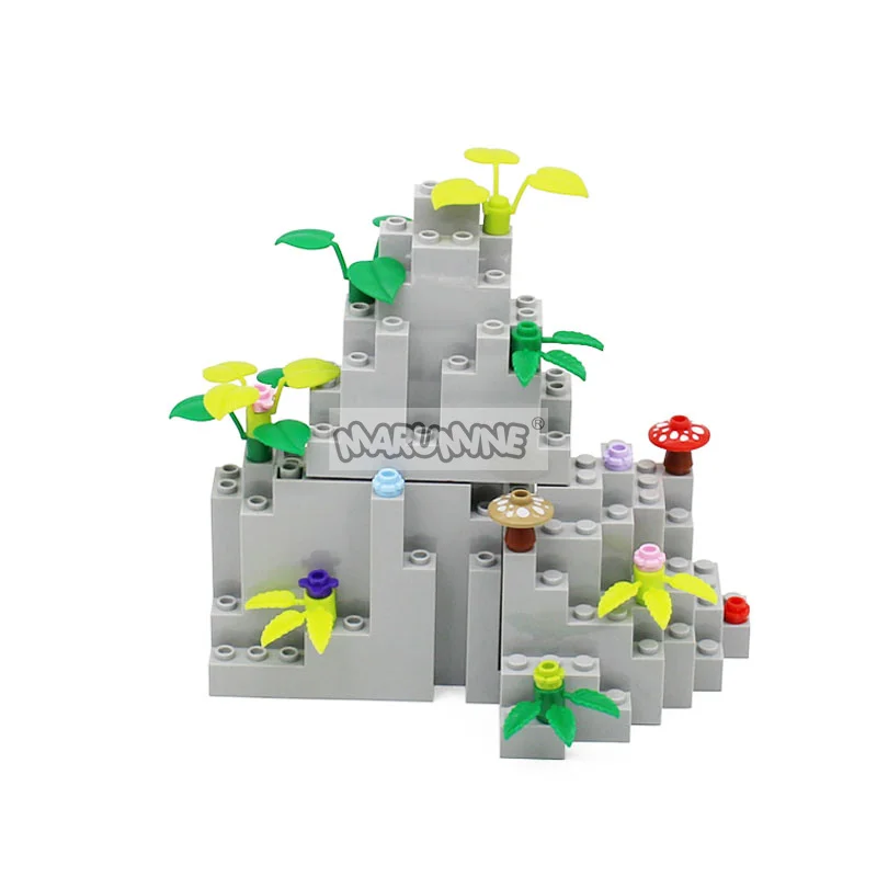 Marumine mountain bottom 4x10x6 acessórios 6082 construção moc tijolos kit modelo peças de construção brinquedos educativos para crianças