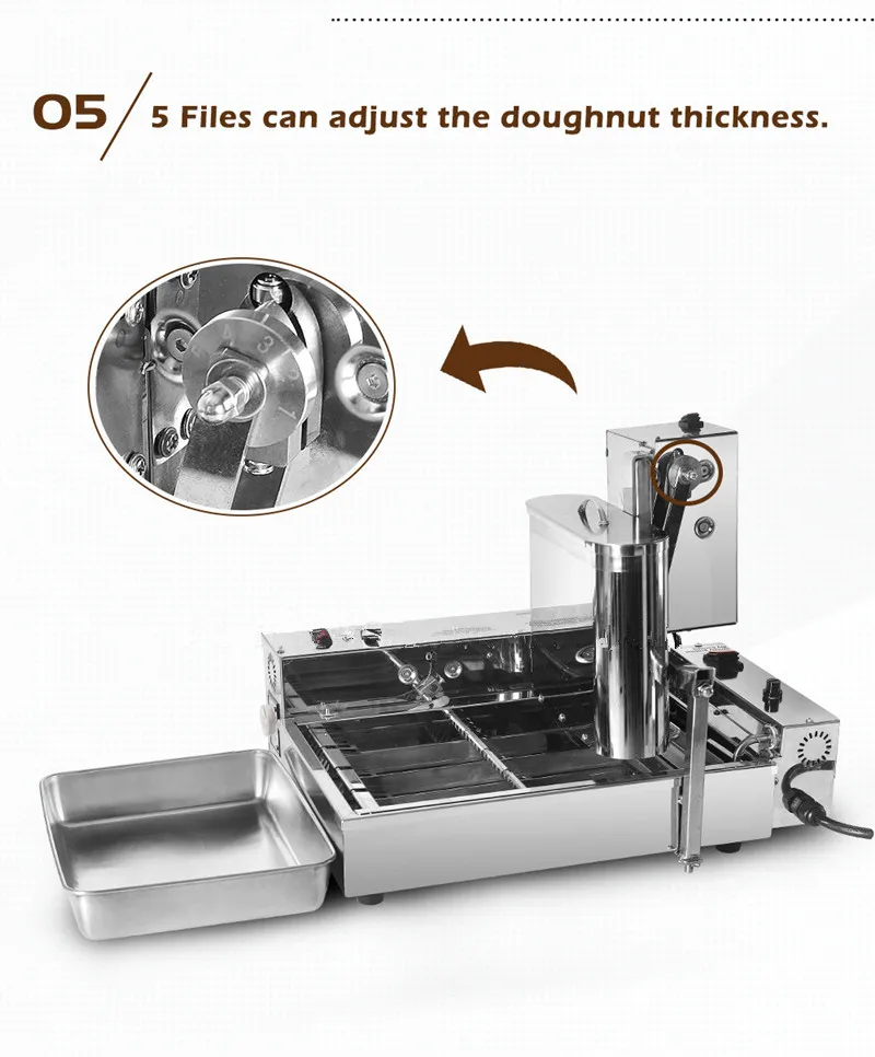 Electric Donut Maker Machine Ball Shape Donut Machine Cake Donuts Fryer Automatic Counting System