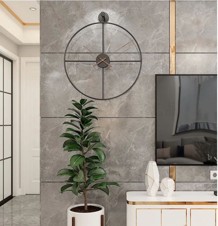 เรียบง่าย ความทันสมัย นาฬิกาแขวน แฟชั่น บุคลิกภาพ ความคิดสร้างสรรค์ ความยิ่งใหญ่ นาฬิกา