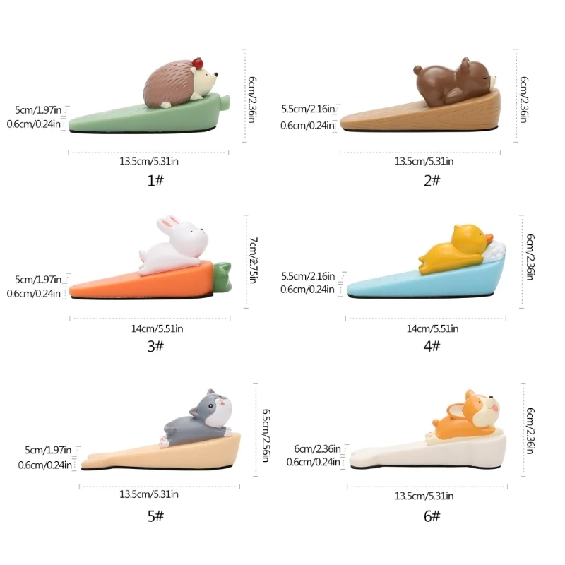 Animal Figure Door Stopper Block Decorative & Effective Home Necessory