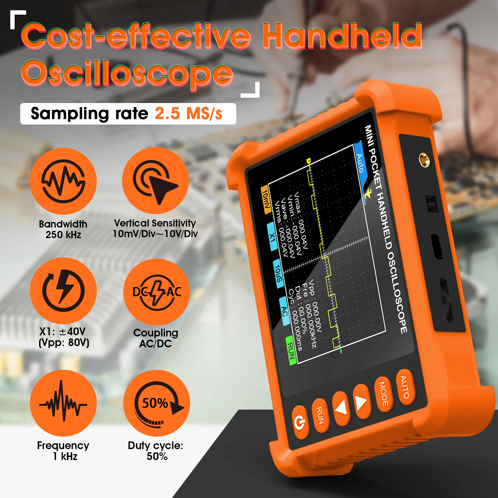 250K Handgehaltenes Digitales – Diy Electronics Test Equipment Bewertung und Preis