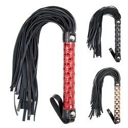 Outdoor Non Slip Leather Braided Horse Racing Whip Equestrian Riding Crops NEW