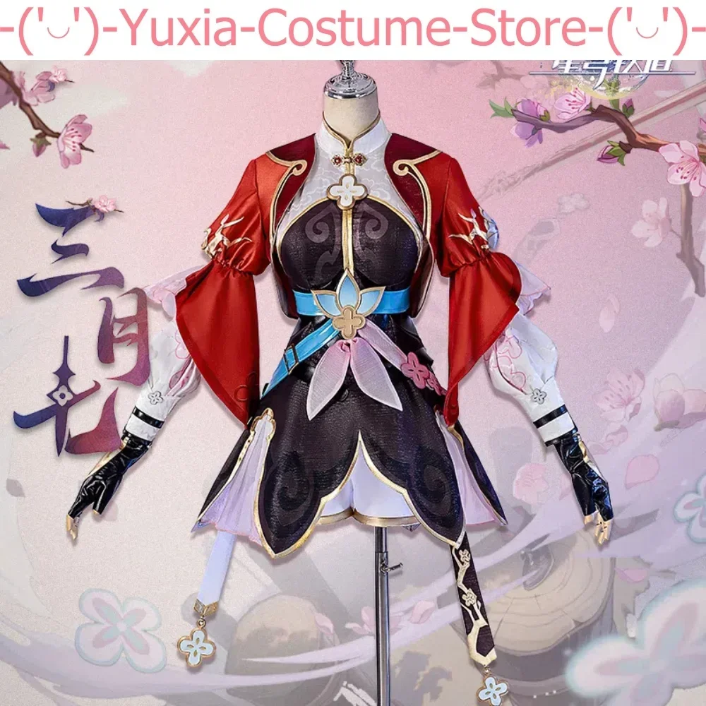 Genshin Impact March 7th Little Junior Sister Cosplay Costume Cos Game Anime Party Uniform Hallowen Play Role Clothes Clothing