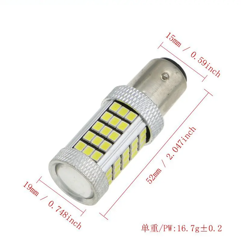 Car LED light bulb 1156 BA15S P21W 1157 BAY15D P21/5W 7440 7443 T20 T25 2835/66SMD Car Turn Signal Brake lights reverse lights