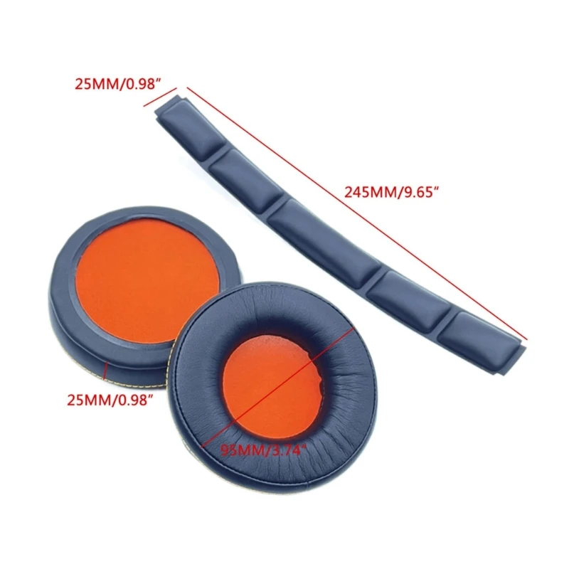 وسادة أذن من إسفنج الذاكرة للاستبدال وسائد رأس للرأس من SteelSeries SIBERIA 800 840 وسادات للأذن مزودة بشعاع للأذن