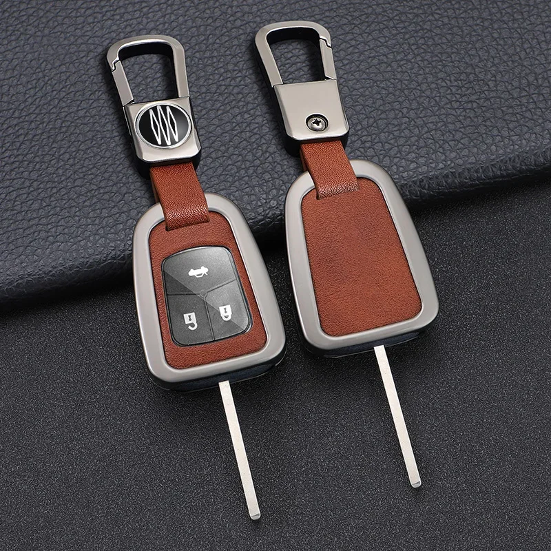 Car Zinc Alloy Leather Key Cases Holder Cover Chain For Holden VS VT VX VY VZ WH WK Commodore Chevrolet Uncut Blade Accessories