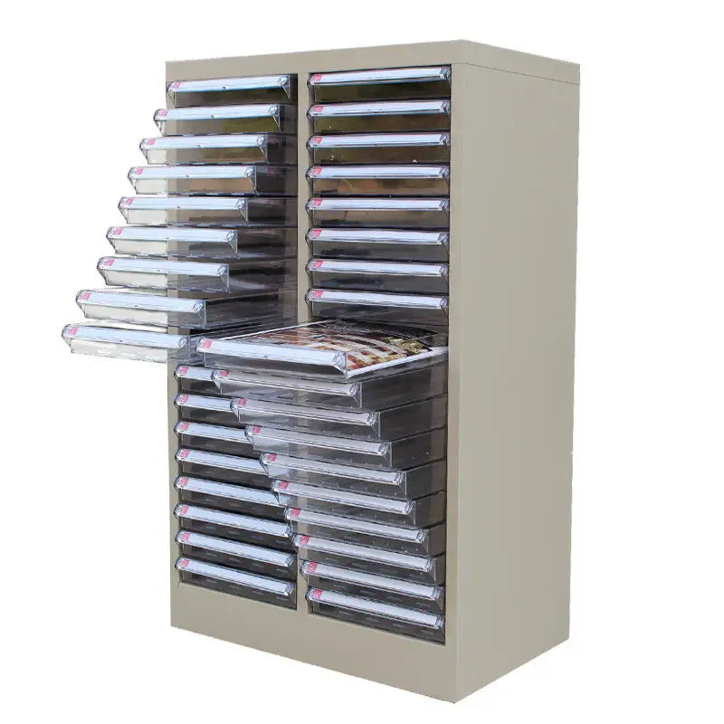 File Cabinet Drawer Type A4 Paper Bill Multi-layer Classification Box File Cabinet Contract Data Rack Baking Storage Sample Cabi