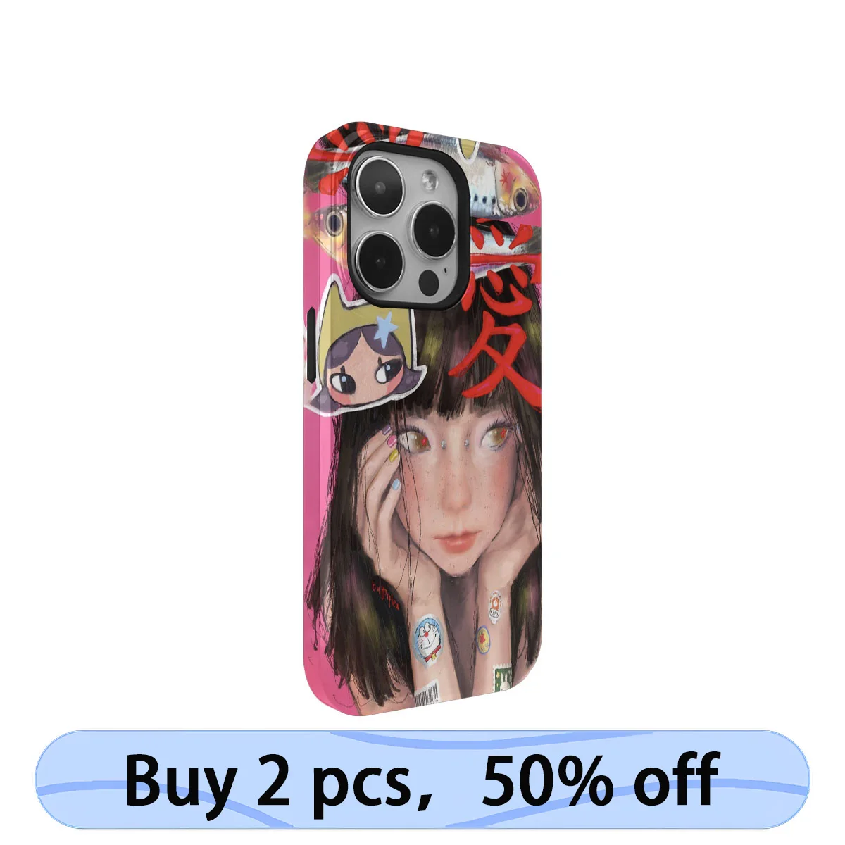 Coque iphone art phone case y2k subkultur hot girl cover für iphone 15 14 13 12 11 pro max plus imd 2 in 1