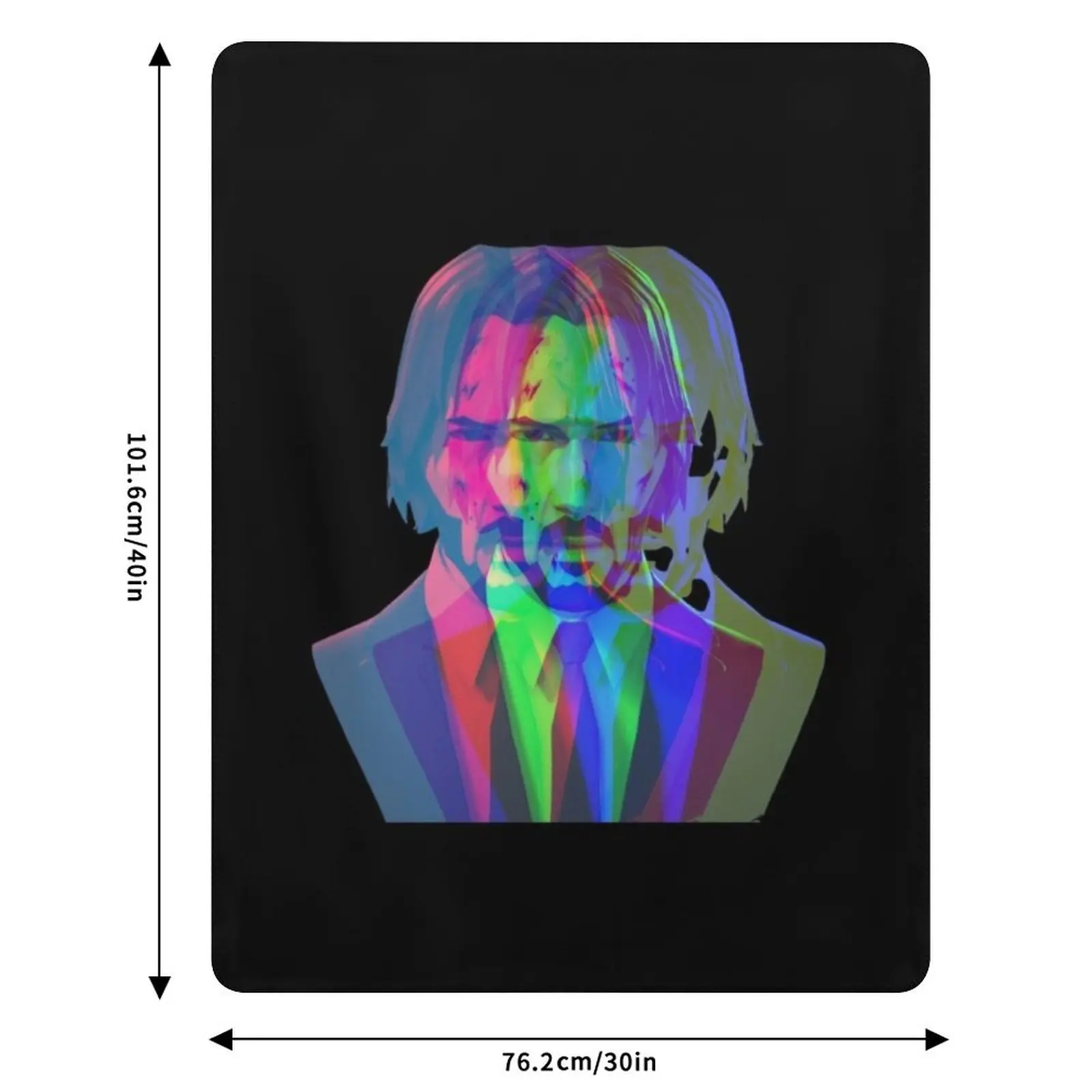 مرحبًا باسمي هو بابا ياجا/اسم علامة جون ويك رمي بطانية سرير عتيق يغطي بطانيات أنيمي الشتوية الدافئة #6