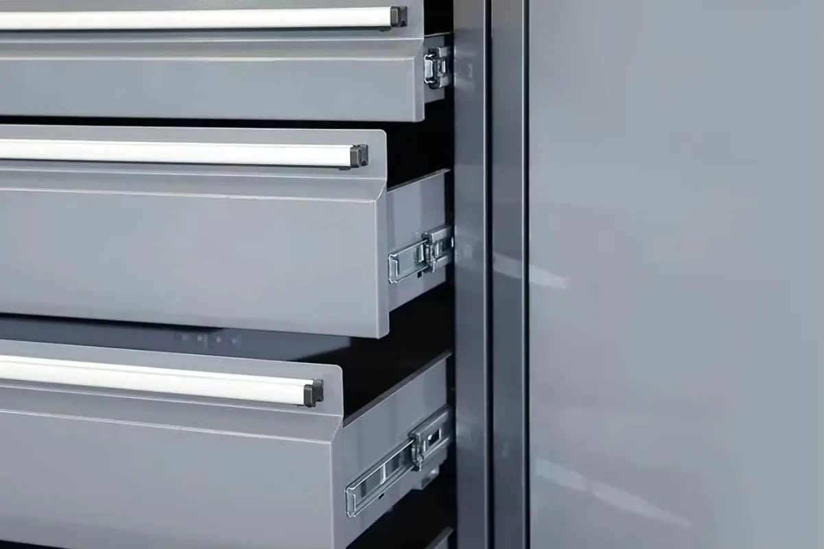 Black large steel combination workbench/garage cabinet system new black large steel combination tool furniture five