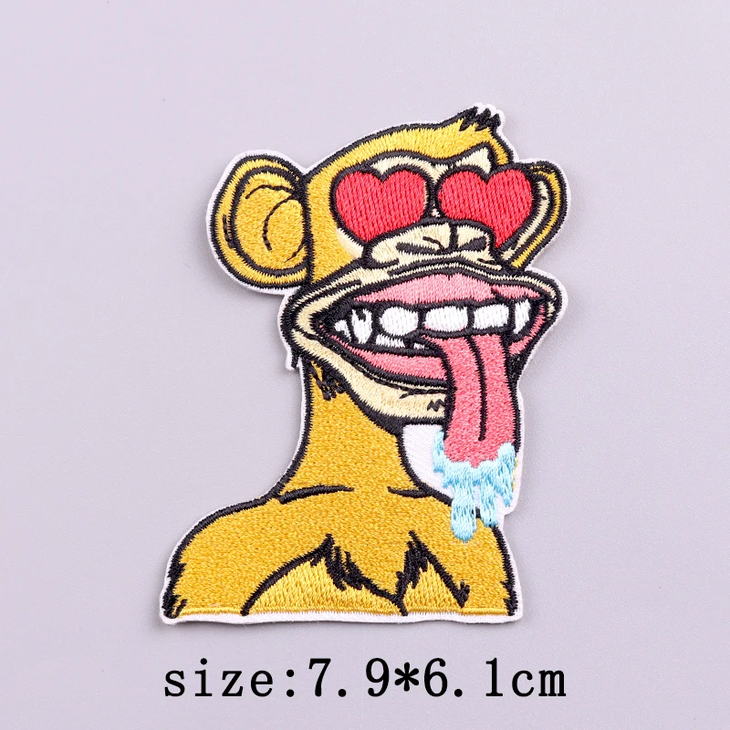 Kleine gelbe Ente Stickerei Patches für Kleidung Hip Hop Tier Patch Eisen auf Patches auf Kleidung schmelzbaren Patch Aufkleber Abzeichen