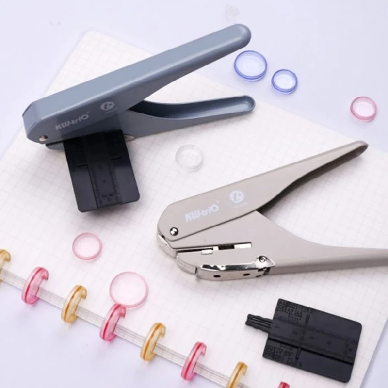 Paper Punches Creative Mushroom Notebook Hole Puncher Stationery Puncher Hand Book Loose-leaf Manual Punching Disc Puncher