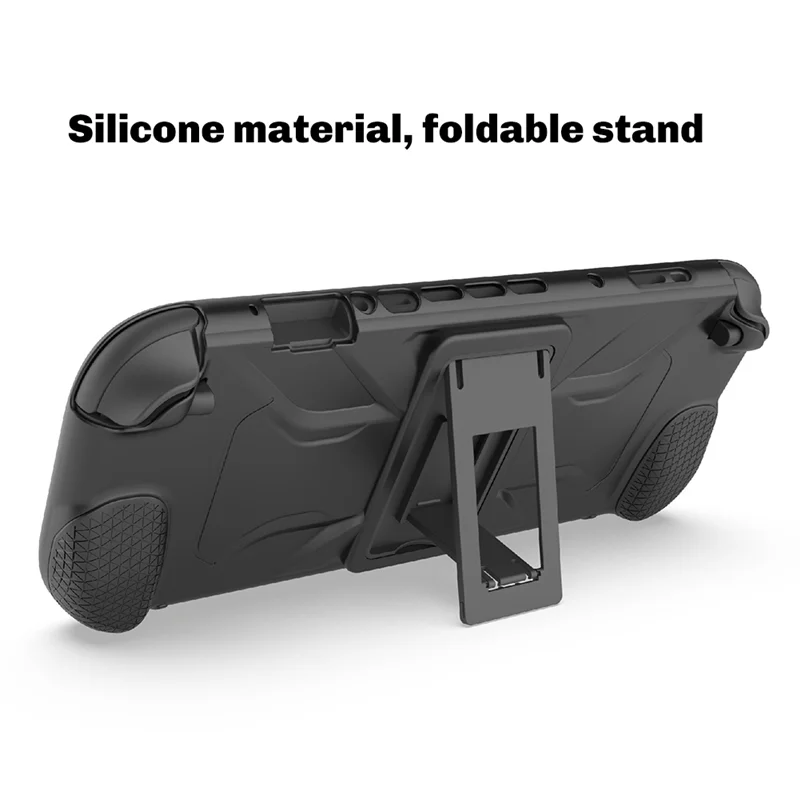 Ffyy-shell capa protetora de silicone capa completa para switch 2 suporte integrado aperto aprimorado design leve