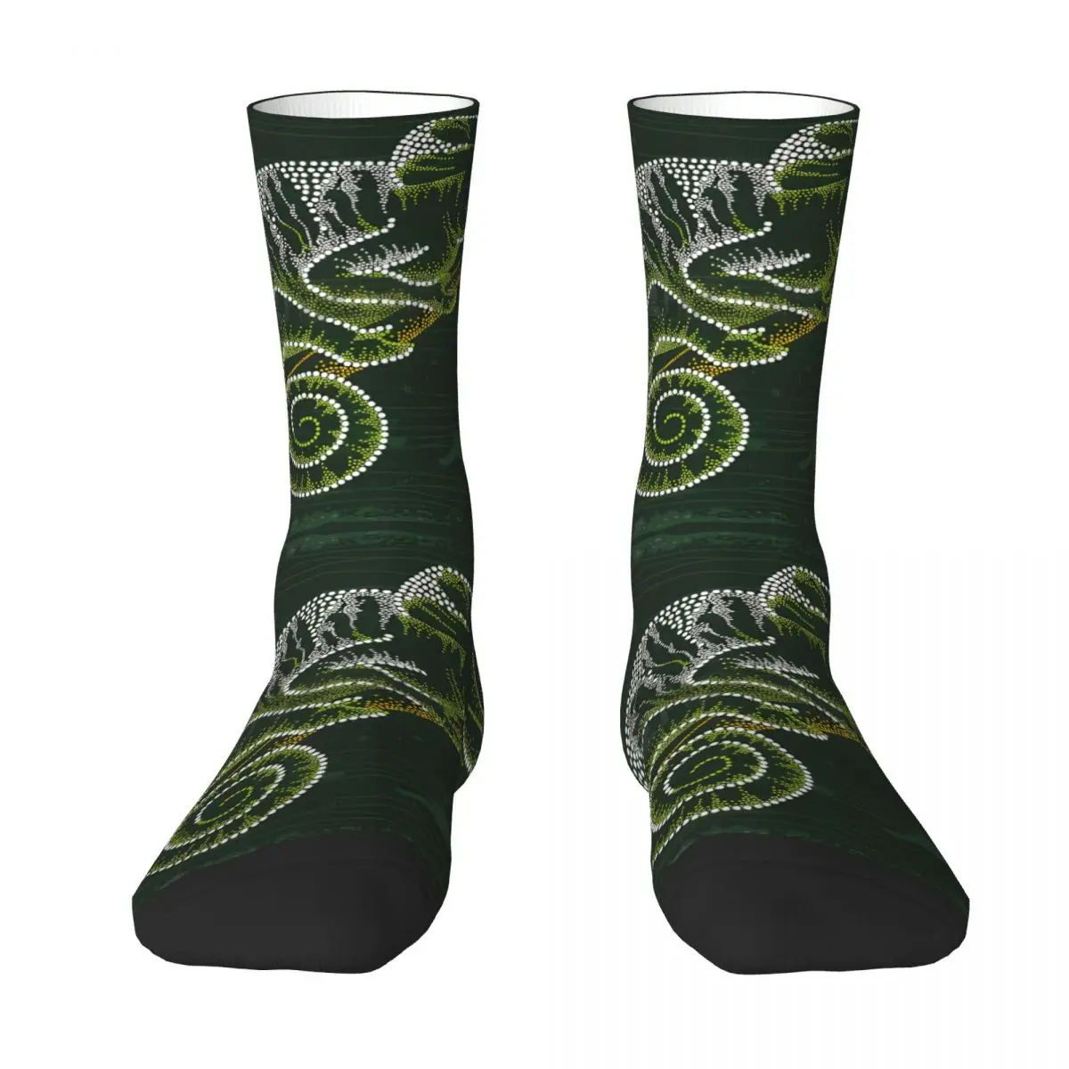 Chaussettes de lézard vintage pour hommes, chaussettes décontractées Hip Hop, chaussettes d'équipage drôles, motif imprimé, cadeau