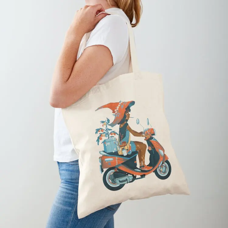 

Moped Tote Bag shoping bag reusable shopping bags tote bag canvas shopper women