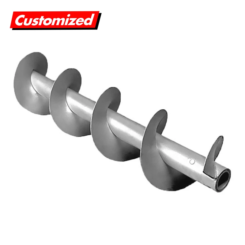 Auger Parafuso para Transportador Voo Contínuo Auger Fabricação Oem Personalizado Aço Inoxidável
