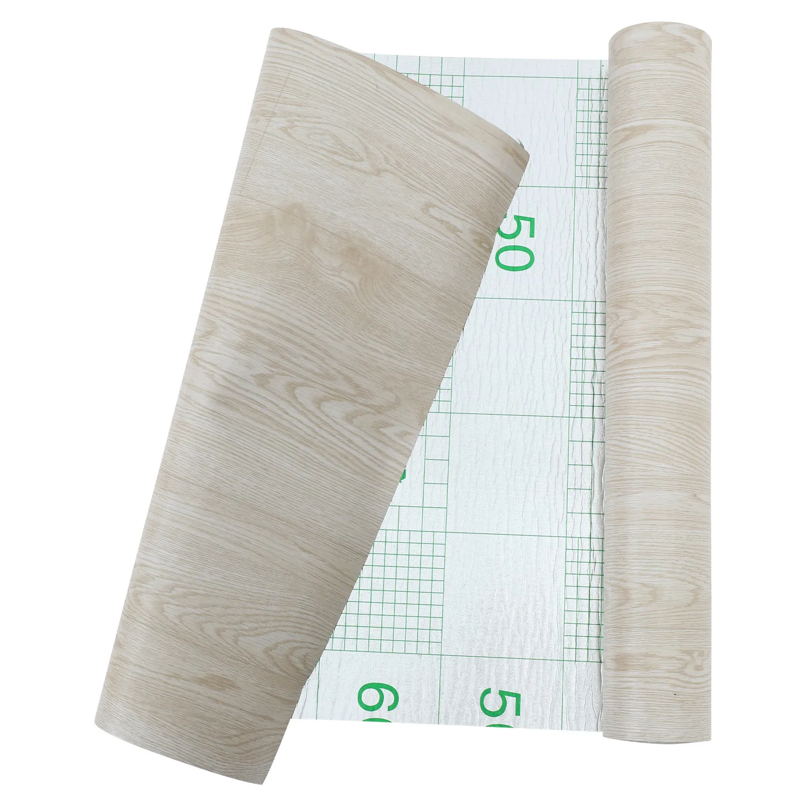 1 rotolo di pavimenti autoadesivi in PVC con venature del legno, piastrelle per pavimenti in stick, per camera da letto, soggiorno, cucina, ufficio, casa, rimovibili