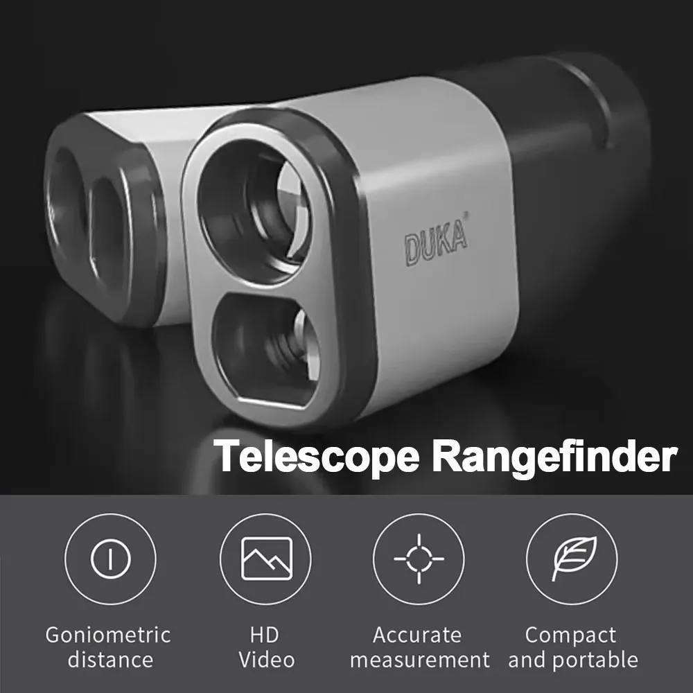 DUKA Newest Golf Laser Rangefinder Telescope 6X Monocular Distance Meter for Hunting Travel Telescope with Flag-Lock Slope