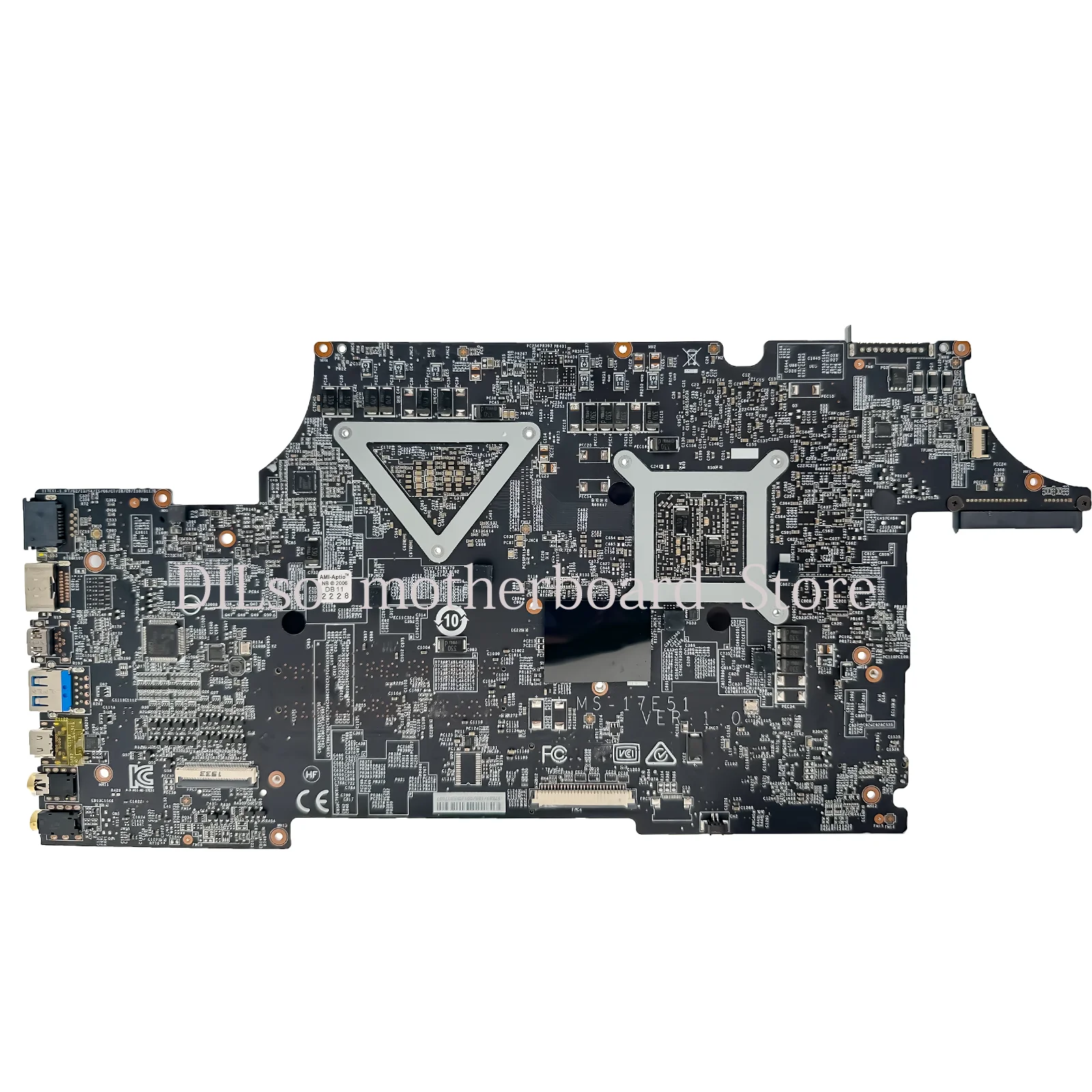 KEFU MS-17E51 Laptop Motherboard For MSI GL75 9SDK MS-1751 VER1.0 Mainboard With i5-9300H i7-9750H CPU GTX1660Ti/6G 100% Test OK