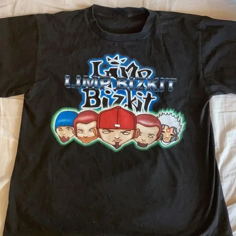 Nachdruck des Limp Bizkit Band Geschenk-T-Shirts für Fans in Schwarz, alle Größen, Herren-T-Shirt S2684
