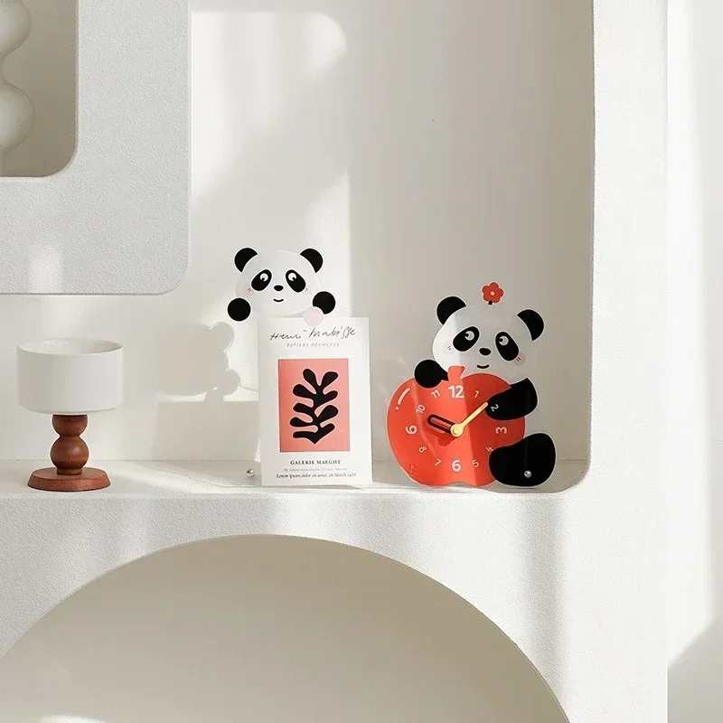 Panda creative clock ornament