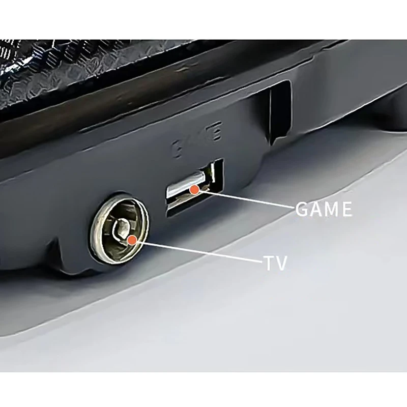 مشغل ديفيدي محمول 7.8 بوصة 16:9 عريض 270 ° مشغل أقراص مضغوطة بشاشة LCD قابلة للدوران مع جهاز تحكم عن بعد في الألعاب MP3 #3