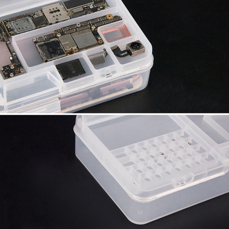 กล่องเก็บโทรศัพท์มือถือซ่อมเครื่องมือกล่องสำหรับ iPhone เมนบอร์ด Component Storage Outillage DIY
