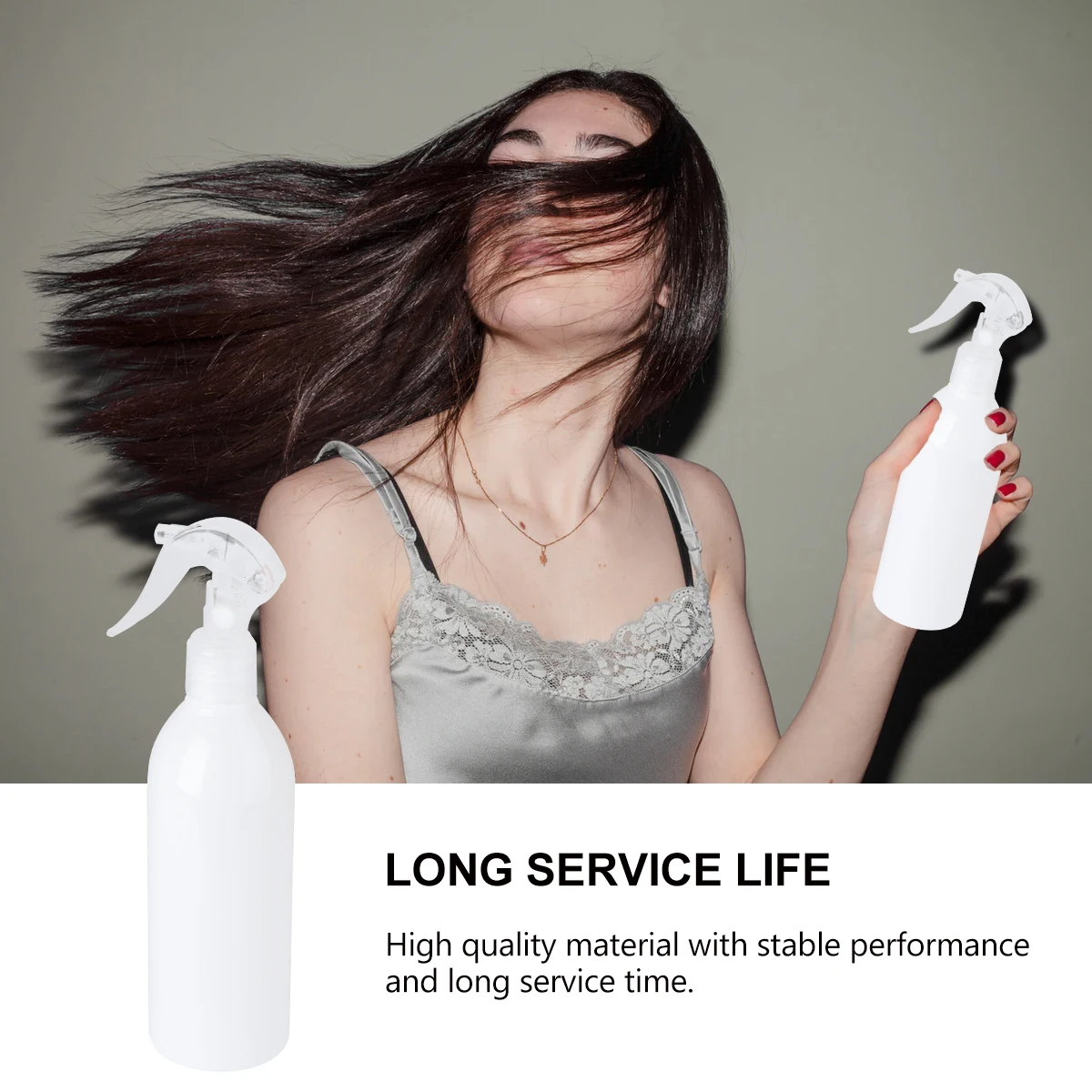 

3Pcs Transparent Plastic Spray Bottle 300ml Leakproof Mist Watering Container Multipurpose Spray Bottle for Hair Salon Plant