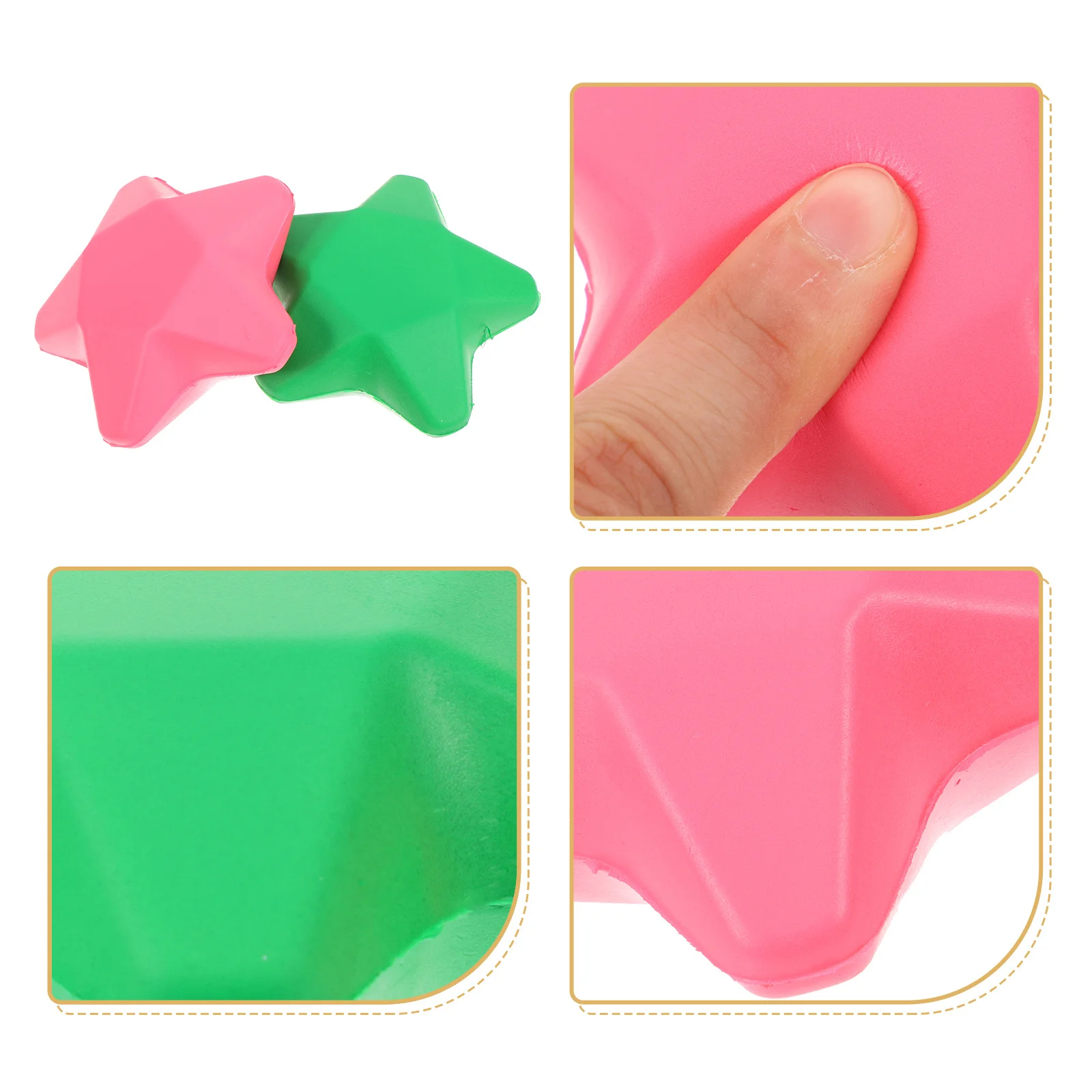 

4Pcs Hand Grip Ball Squeeze Exercise Ball for Seniors Hand Massage Stress Relief Finger Training Equipment Gifts for Seniors