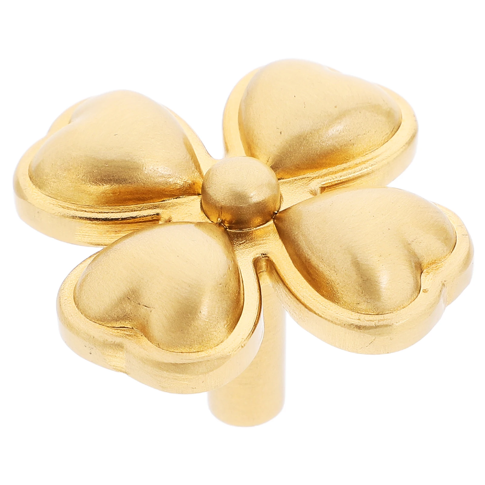

Brass Drawer Handle Cabinet Knobs Closet Pulls Clover Durable Furniture Hardware Black Gold Wardrobe Bookcase Shoe