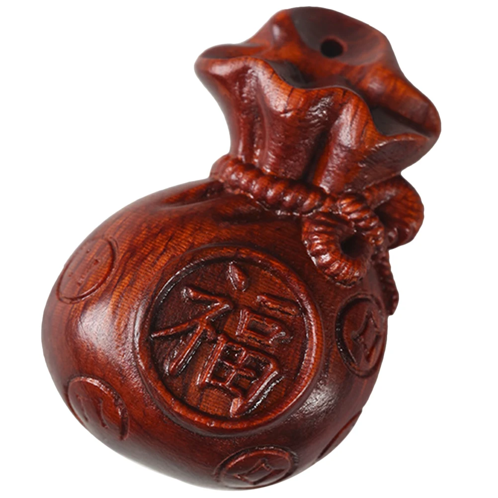 

s Keychain Wooden Money Bag nament Small Adornment Pendant Keyring Hanging Decor Wood Craft Charms Money Bag Shaped