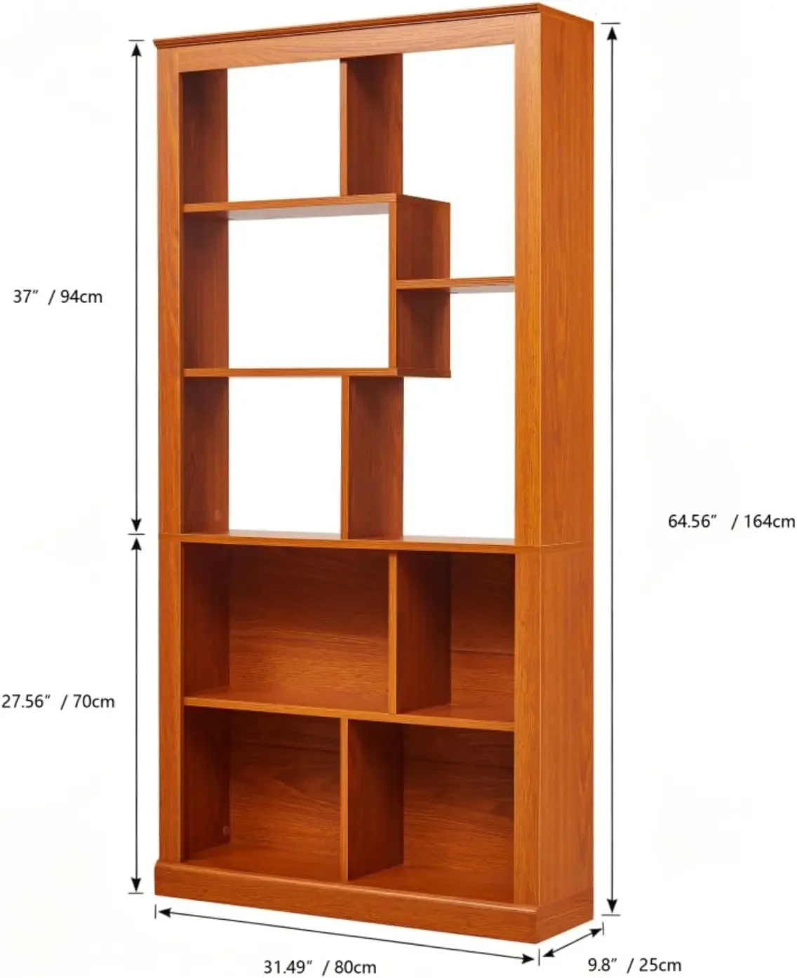 Bookshelf,Open Shelves,Small Living Room and Study Storage Rack，Natural | A stable framework makes it an ideal choice for small
