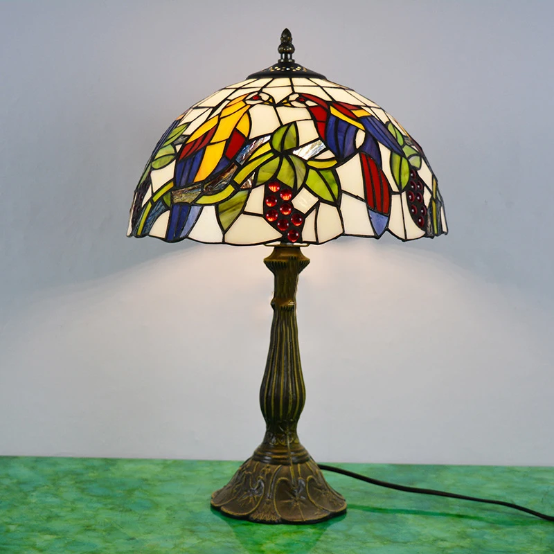 SOFEINA Tiffany Glass Table Lamps LED Modern Creative Sunflower Desk Light Fashion Decor For Home Living Room Bedroom