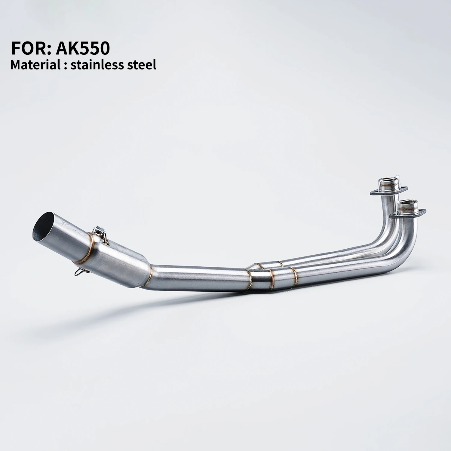 

FOR AK550 Motorcycle Exhaust Slip-On full System Escape Front Link Pipe mid-section modification original connection Tube head