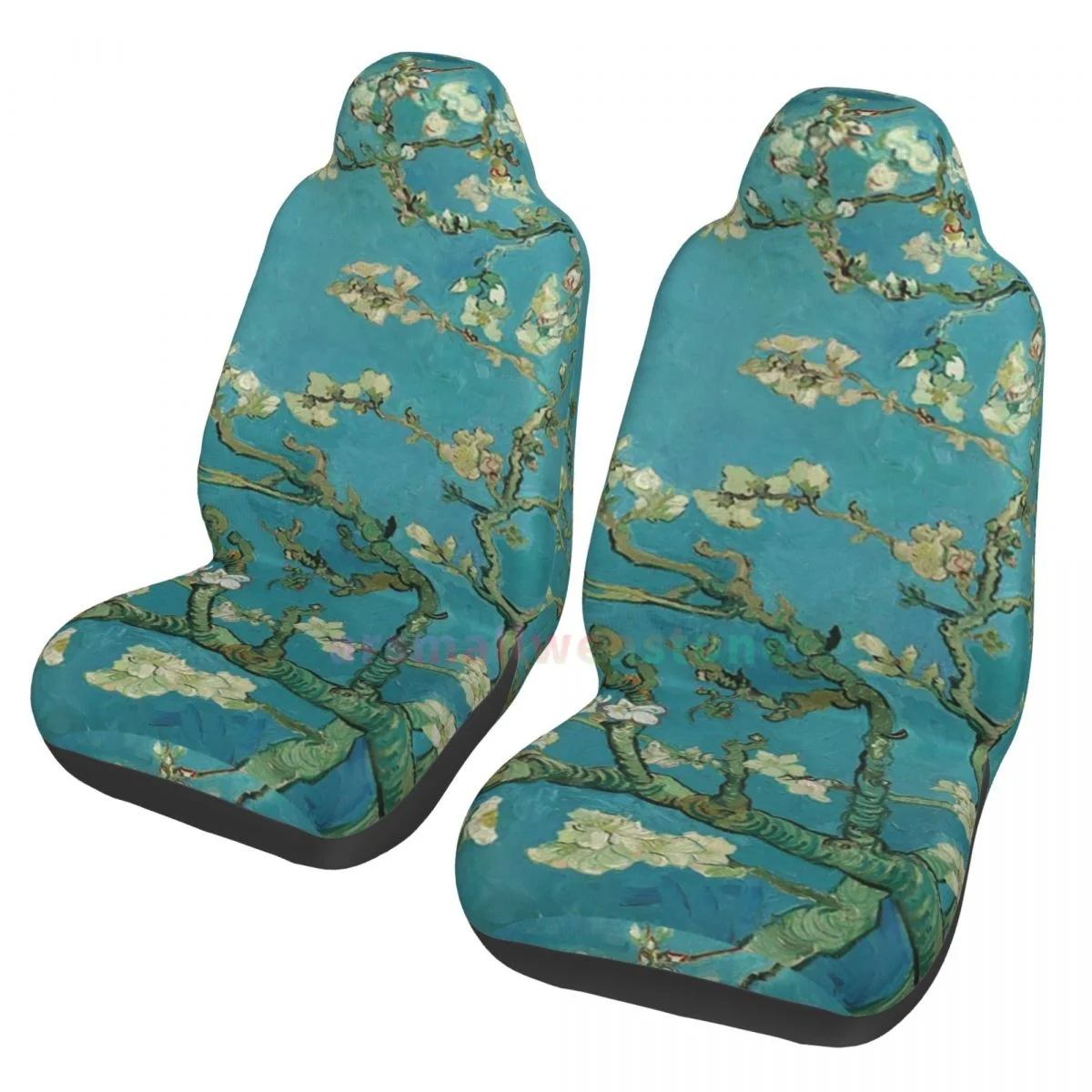 

Funda Asiento Lantero Coche, Cubierta Protectora Antiincrustante, Винсент Ван Гог, Цветок миндаля, Слинг, 2-детали