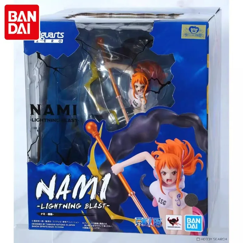 

In Stock Bandai Original Genuine Figuarts ZERO ONE PIECE Nami Lightning Blast Action Figure Toys for Boys Girls Gift