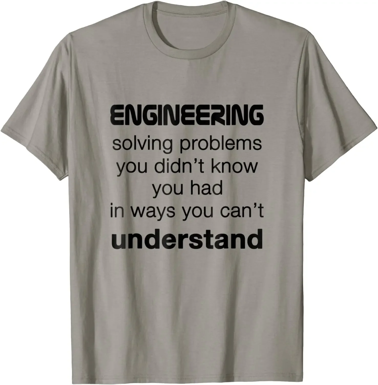 Cool Engineer / Engineering T-shirt About Solving Problems Casual Tops Shirts Cotton Men T Shirts Casual Fashion