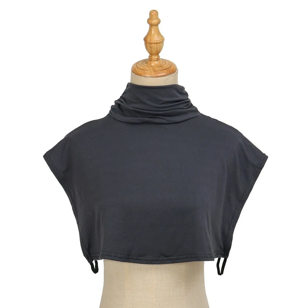 Fashion Collar Solid Color False Collar Top Modal Fabric Half Top Fake Collars Cover Warmer Soft Detachable Shawl for Women Men