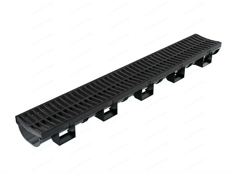 U-groove stainless steel linear composite resin concrete pe balcony plastic roof drain