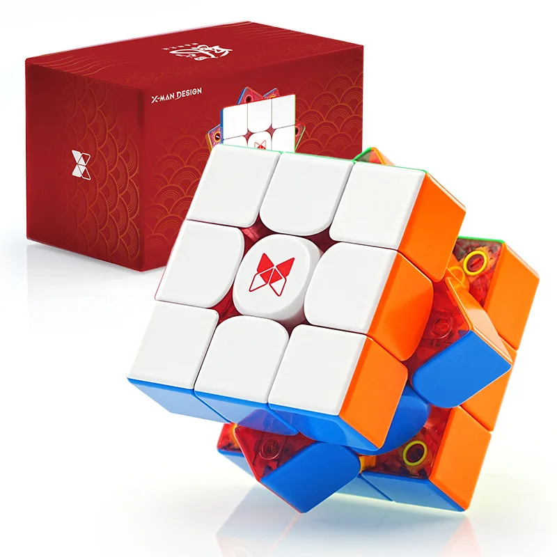 [Picube] QiYi XMD Tornado V4 Red LE 3x3 Flagship Matte Version Blue Le Magnetic Magic Speed Cube Tornado V4M Pioneer Puzzle Toys