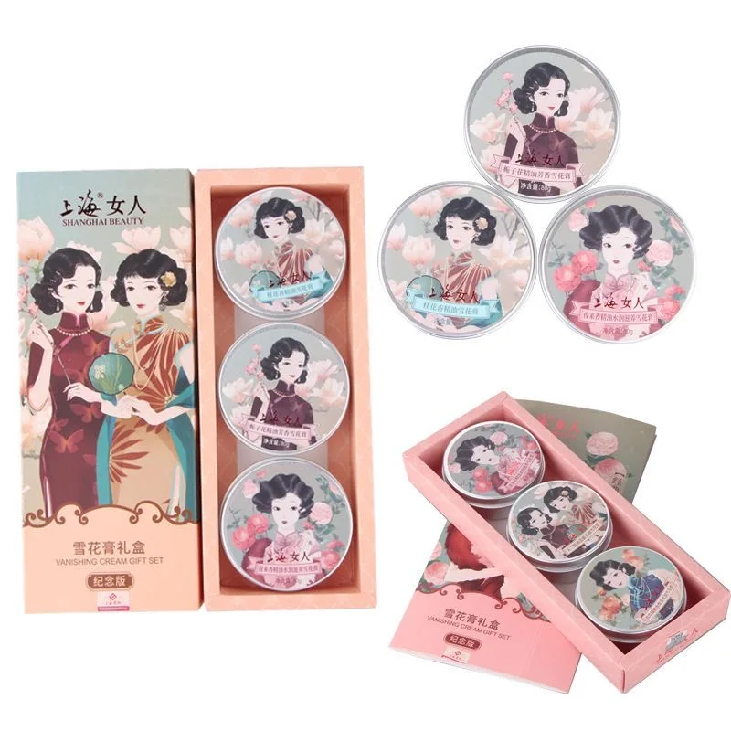 Original Shanghai Vanishing Cream Gift Set 80g*3/box Commemorative Edition