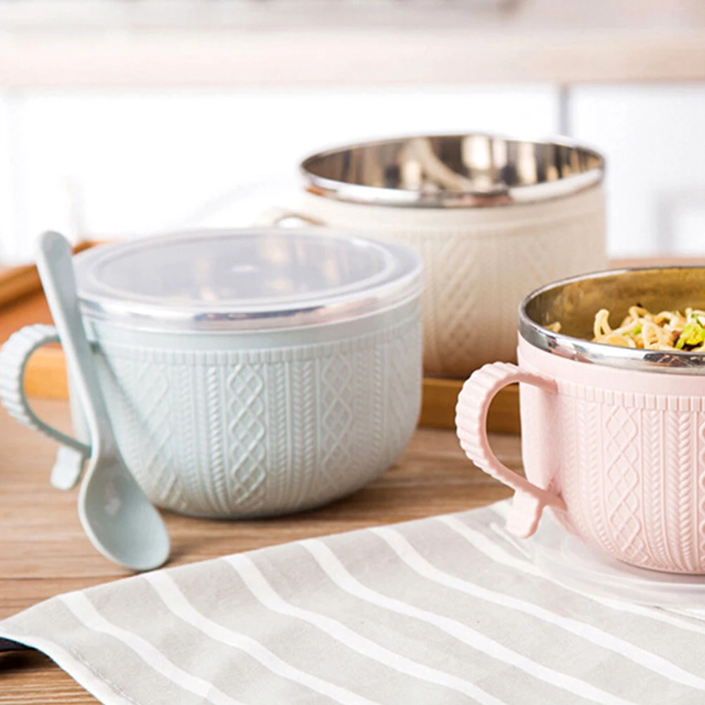 

1Pcs Insulated Lunch Box Stainless Steel Thermal Leak Proof Design Arched Handle Compact Storage Food Container for Work School